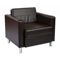 OSP Home Furnishings PAC51-V34 Pacific Armchair In Espresso Faux Leather